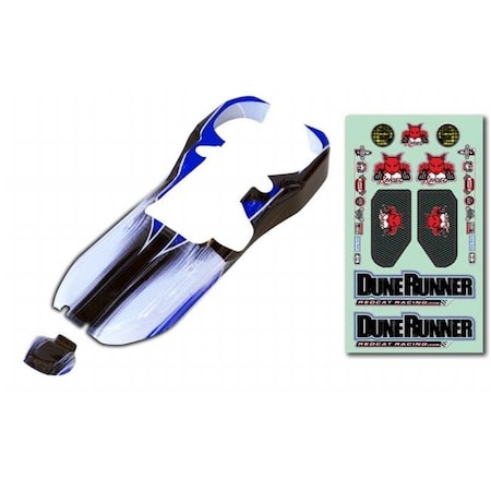 Redcat Racing Redcat Racing 14054-BL 1 By 5 Dune Runner Buggy Body; Blue & Black 14054-BL